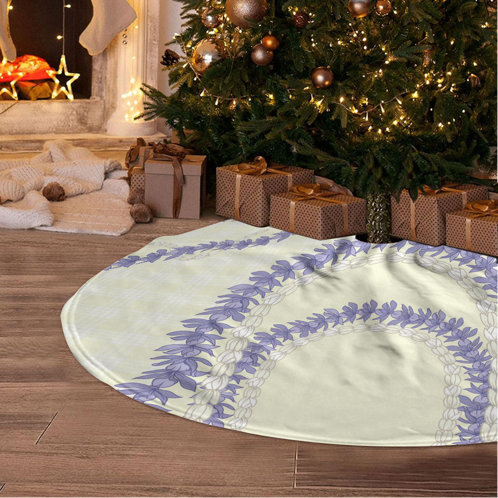Hawaii Honohono Palaka Motifs Tree Skirt Hawaiian Orchid Lei LT14 - Polynesian Pride