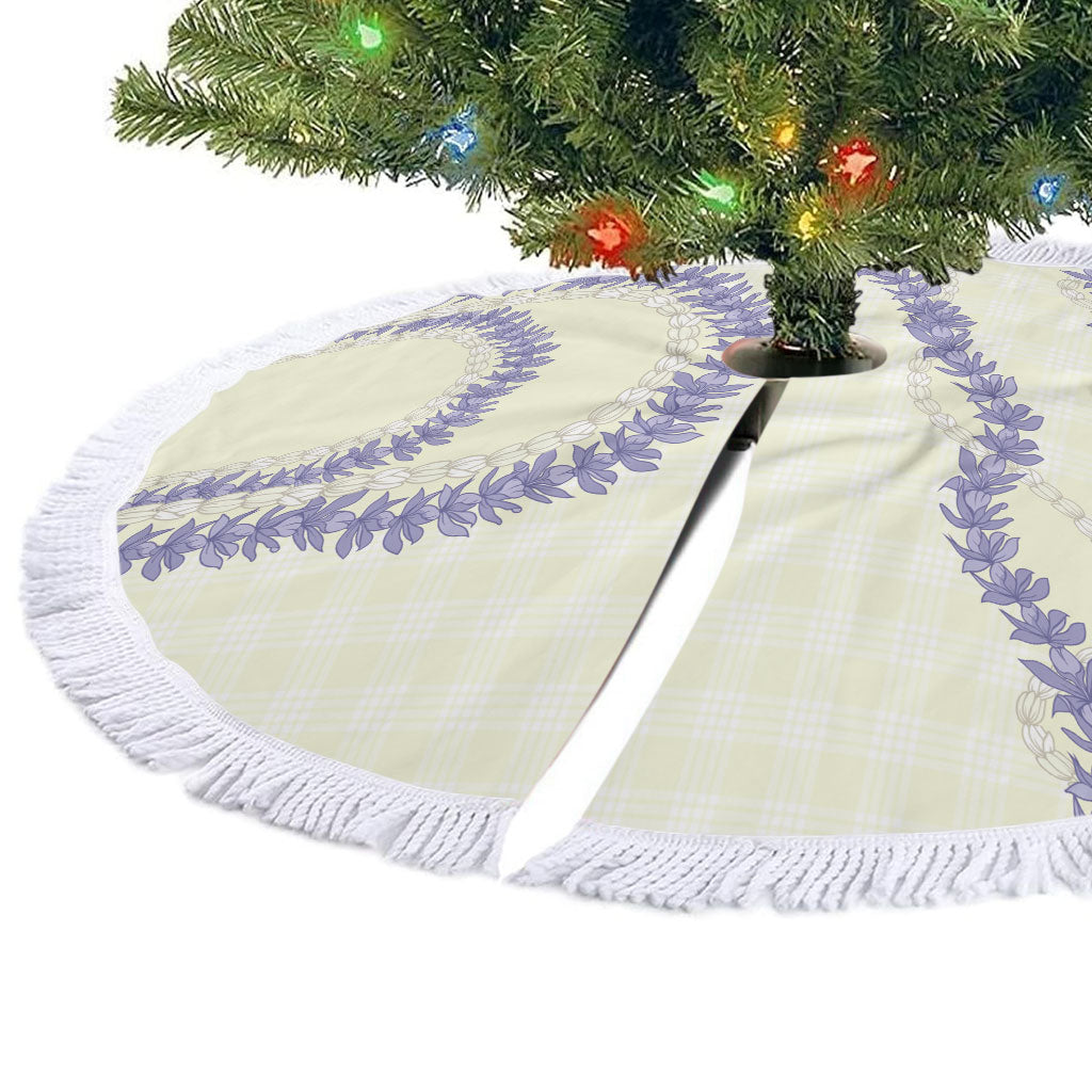 Hawaii Honohono Palaka Motifs Tree Skirt Hawaiian Orchid Lei LT14 - Polynesian Pride