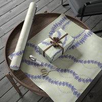 Hawaii Honohono Palaka Motifs Wrapping Paper Hawaiian Orchid Lei
