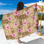 Beige Hawaii Hibiscus With Tropical Flowers Motifs Sarong - Polynesian Pride