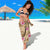 Beige Hawaii Hibiscus With Tropical Flowers Motifs Sarong - Polynesian Pride