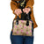 Beige Hawaii Hibiscus With Tropical Flowers Motifs Shoulder Handbag - Polynesian Pride