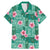 Cyan Hawaii Hibiscus With Tropical Flowers Motifs Family Matching Mermaid Dress and Hawaiian Shirt - Polynesian Pride