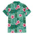 Cyan Hawaii Hibiscus With Tropical Flowers Motifs Family Matching Tank Maxi Dress and Hawaiian Shirt - Polynesian Pride