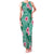 Cyan Hawaii Hibiscus With Tropical Flowers Motifs Family Matching Tank Maxi Dress and Hawaiian Shirt - Polynesian Pride