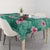 Cyan Hawaii Hibiscus With Tropical Flowers Motifs Tablecloth - Polynesian Pride