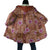 Orange Hawaii Hibiscus With Tropical Flowers Motifs Cloak - Polynesian Pride