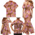Orange Hawaii Hibiscus With Tropical Flowers Motifs Family Matching Mermaid Dress and Hawaiian Shirt - Polynesian Pride