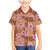 Orange Hawaii Hibiscus With Tropical Flowers Motifs Family Matching Mermaid Dress and Hawaiian Shirt - Polynesian Pride