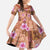 Orange Hawaii Hibiscus With Tropical Flowers Motifs Family Matching Tank Maxi Dress and Hawaiian Shirt - Polynesian Pride