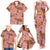 Orange Hawaii Hibiscus With Tropical Flowers Motifs Family Matching Tank Maxi Dress and Hawaiian Shirt - Polynesian Pride