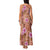 Orange Hawaii Hibiscus With Tropical Flowers Motifs Family Matching Tank Maxi Dress and Hawaiian Shirt - Polynesian Pride