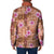 Orange Hawaii Hibiscus With Tropical Flowers Motifs Padded Jacket - Polynesian Pride