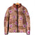 Orange Hawaii Hibiscus With Tropical Flowers Motifs Padded Jacket - Polynesian Pride