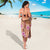 Orange Hawaii Hibiscus With Tropical Flowers Motifs Sarong - Polynesian Pride