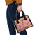 Orange Hawaii Hibiscus With Tropical Flowers Motifs Shoulder Handbag - Polynesian Pride