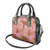 Orange Hawaii Hibiscus With Tropical Flowers Motifs Shoulder Handbag - Polynesian Pride