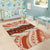 Aloha Hawaii Mikioi Lei Area Rug Beige Tropical Flower Pattern - Polynesian Pride