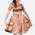 Aloha Hawaii Mikioi Lei Family Matching Tank Maxi Dress and Hawaiian Shirt Beige Tropical Flower Pattern - Polynesian Pride