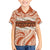 Aloha Hawaii Mikioi Lei Family Matching Tank Maxi Dress and Hawaiian Shirt Beige Tropical Flower Pattern - Polynesian Pride