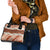 Aloha Hawaii Mikioi Lei Shoulder Handbag Beige Tropical Flower Pattern - Polynesian Pride