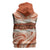 Aloha Hawaii Mikioi Lei Sleeveless Zip Hoodie Beige Tropical Flower Pattern - Polynesian Pride