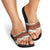 Aloha Hawaii Mikioi Lei Slide Sandals Beige Tropical Flower Pattern - Polynesian Pride