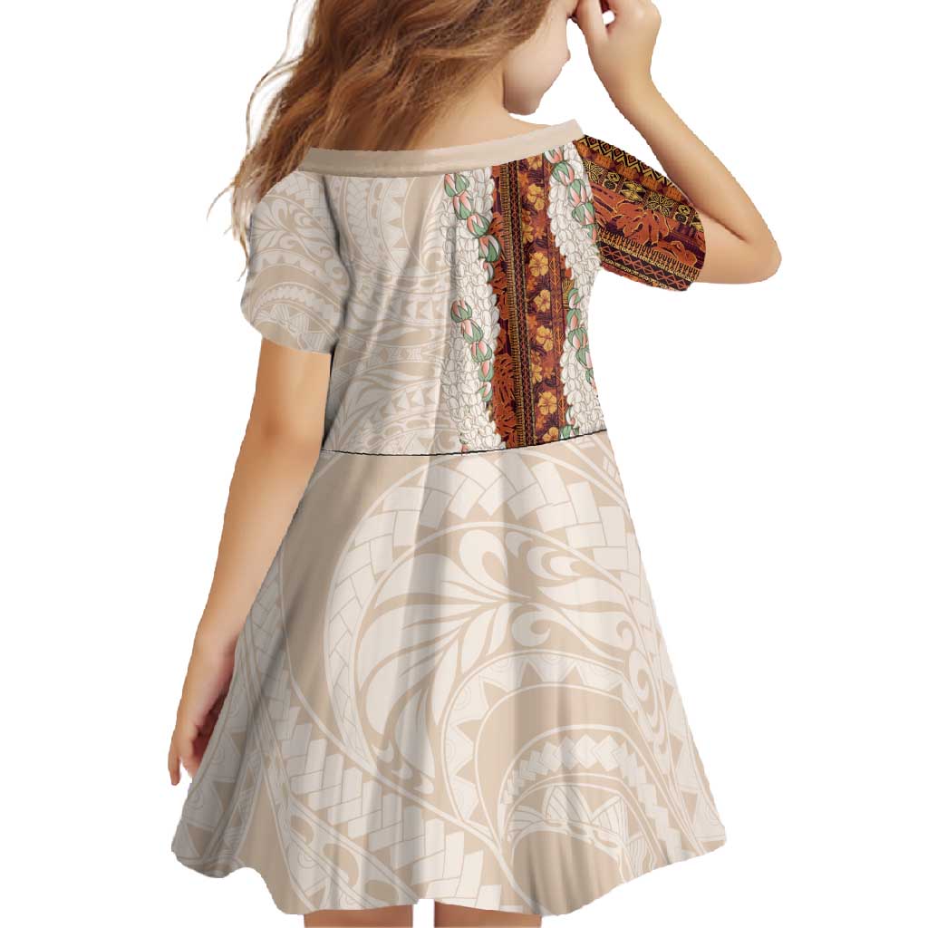 Aloha Hawaii Mikioi Lei Family Matching Tank Maxi Dress and Hawaiian Shirt Cattail Red Tropical Flower Pattern - Polynesian Pride