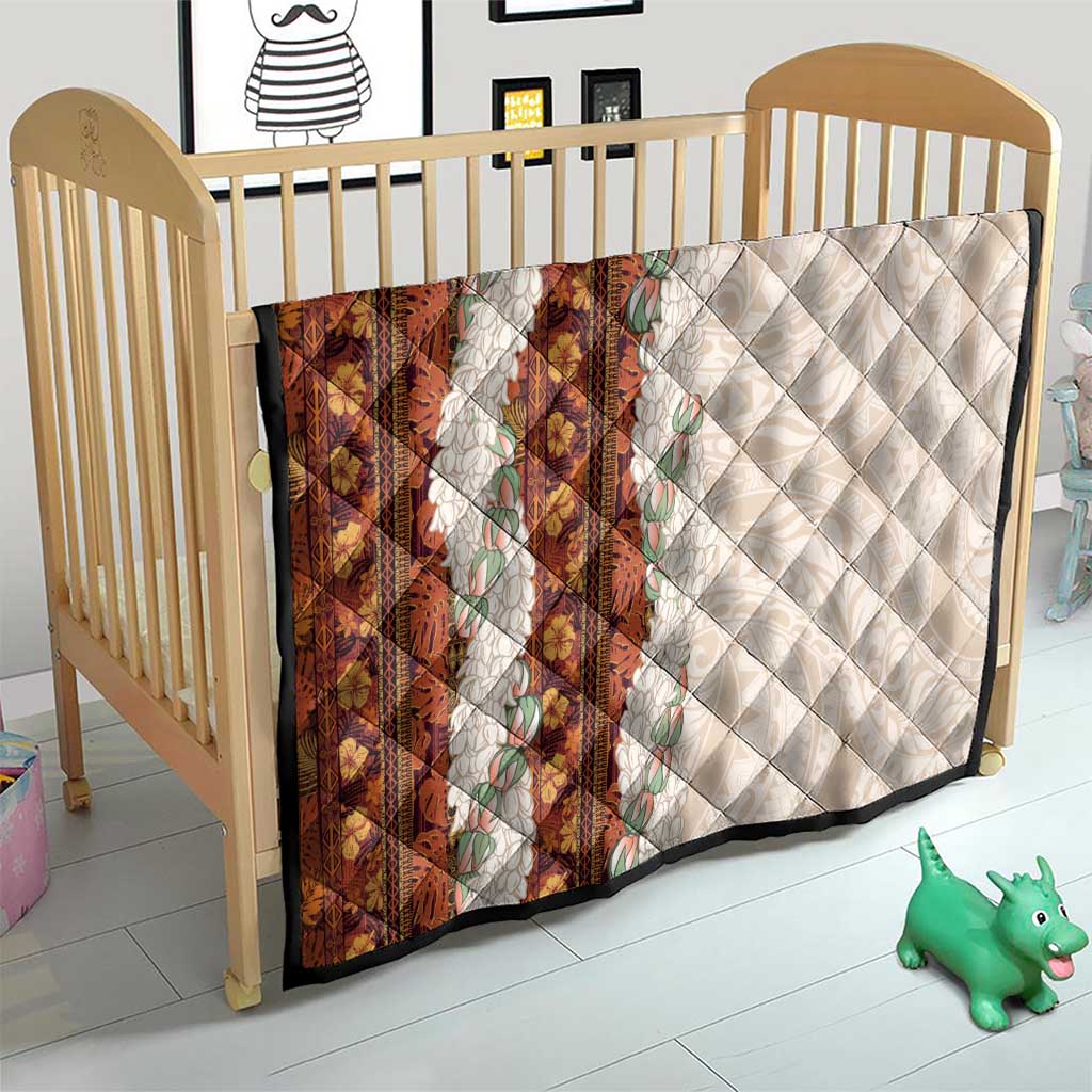 Aloha Hawaii Mikioi Lei Quilt Cattail Red Tropical Flower Pattern - Polynesian Pride