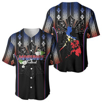 Mabuhay Philippines Festival Baseball Jersey Filipino Map Sampaguita Igorot Pattern LT14 - Polynesian Pride