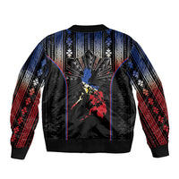 Mabuhay Philippines Festival Bomber Jacket Filipino Map Sampaguita Igorot Pattern LT14 - Polynesian Pride