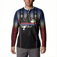 Mabuhay Philippines Festival Button Sweatshirt Filipino Map Sampaguita Igorot Pattern LT14 - Polynesian Pride