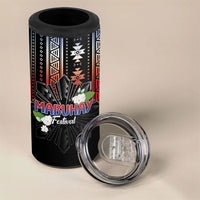 Mabuhay Philippines Festival 4 in 1 Can Cooler Tumbler Filipino Map Sampaguita Igorot Pattern LT14 - Polynesian Pride