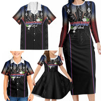 Mabuhay Philippines Festival Family Matching Long Sleeve Bodycon Dress and Hawaiian Shirt Filipino Map Sampaguita Igorot Pattern LT14 - Polynesian Pride