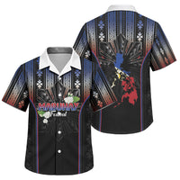 Mabuhay Philippines Festival Family Matching Puletasi and Hawaiian Shirt Filipino Map Sampaguita Igorot Pattern LT14 Son's Shirt Black - Polynesian Pride