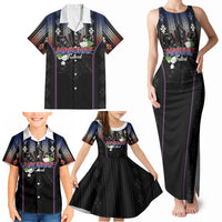 Mabuhay Philippines Festival Family Matching Tank Maxi Dress and Hawaiian Shirt Filipino Map Sampaguita Igorot Pattern LT14 - Polynesian Pride