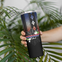 Mabuhay Philippines Festival Skinny Tumbler Filipino Map Sampaguita Igorot Pattern LT14 - Polynesian Pride