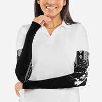 Mabuhay Philippines Festival Arm Sleeves Filipino Map Black White Igorot Pattern LT14 - Polynesian Pride