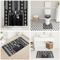 Mabuhay Philippines Festival Bathroom Set Filipino Map Black White Igorot Pattern LT14 - Polynesian Pride