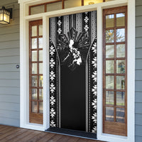 Mabuhay Philippines Festival Door Cover Filipino Map Black White Igorot Pattern LT14 - Polynesian Pride