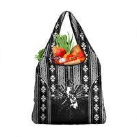 Mabuhay Philippines Festival Grocery Bag Filipino Map Black White Igorot Pattern LT14 1-pack One Size Black - Polynesian Pride
