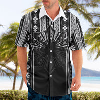 Mabuhay Philippines Festival Hawaiian Shirt Filipino Map Black White Igorot Pattern LT14 - Polynesian Pride