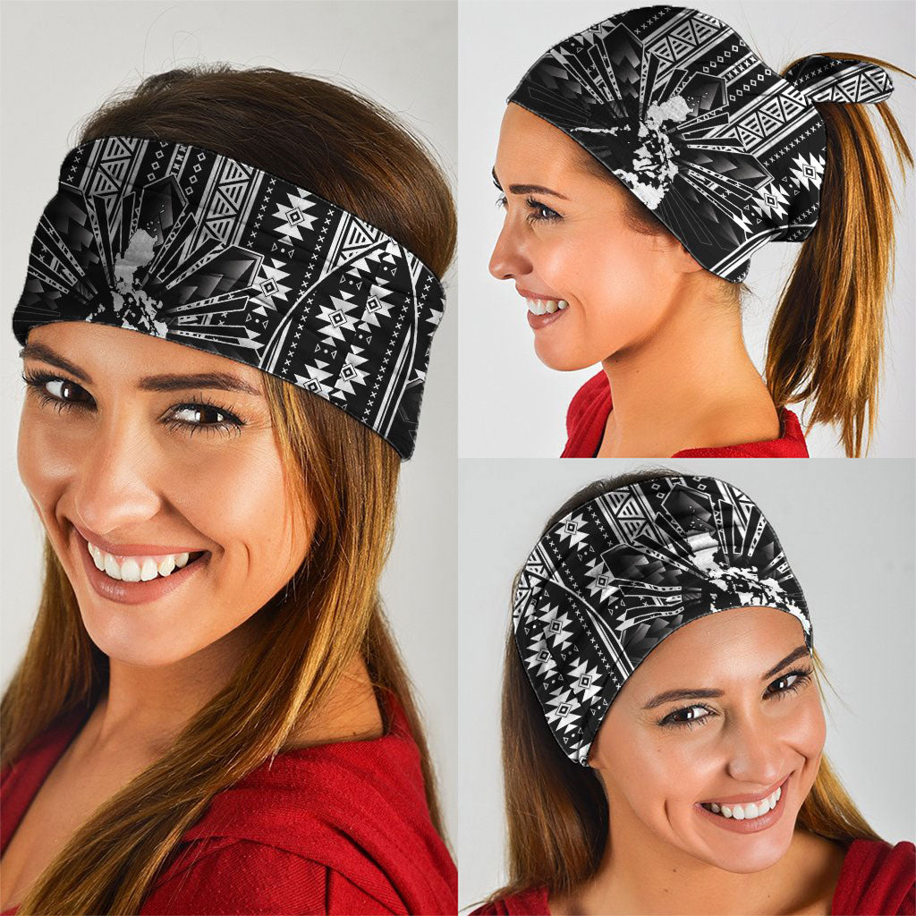 Mabuhay Philippines Festival Neck Gaiter Filipino Map Black White Igorot Pattern LT14 - Polynesian Pride