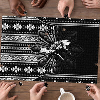 Mabuhay Philippines Festival Puzzle Filipino Map Black White Igorot Pattern LT14 - Polynesian Pride