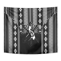Mabuhay Philippines Festival Tapestry Filipino Map Black White Igorot Pattern LT14 - Polynesian Pride
