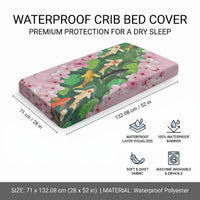 Koi Fish Sakura Japan Baby Bed Cover Eternal Flow Cherry Blossom Seigaiha Pattern LT14 - Polynesian Pride
