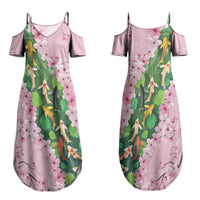 Koi Fish Sakura Japan Family Matching Summer Maxi Dress and Hawaiian Shirt Eternal Flow Cherry Blossom Seigaiha Pattern