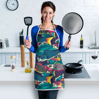 Japan Koinobori Apron Japanese Koi Flag Waves Pattern