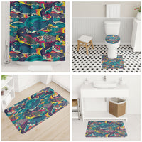 Japan Koinobori Bathroom Set Japanese Koi Flag Waves Pattern