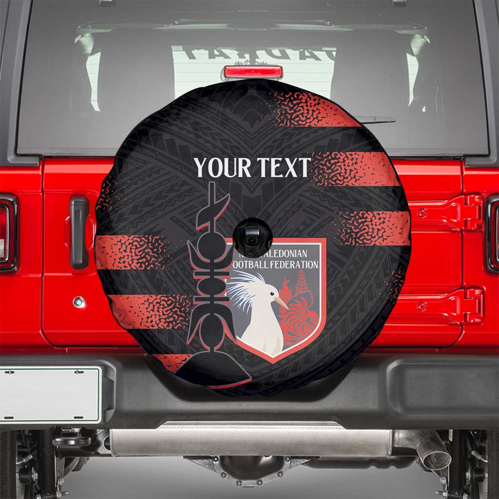 Custom New Caledonia Football Spare Tire Cover Allez Les Cagous Polynesian Pattern